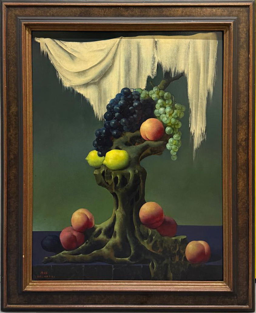 Marcel Delmotte - Landscape with fruit, 1966
