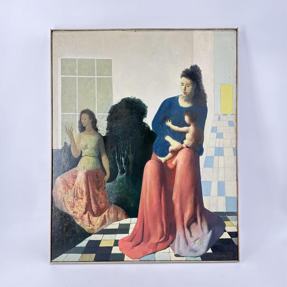 Marcel Delmotte - Jeune mère et son enfant 1959