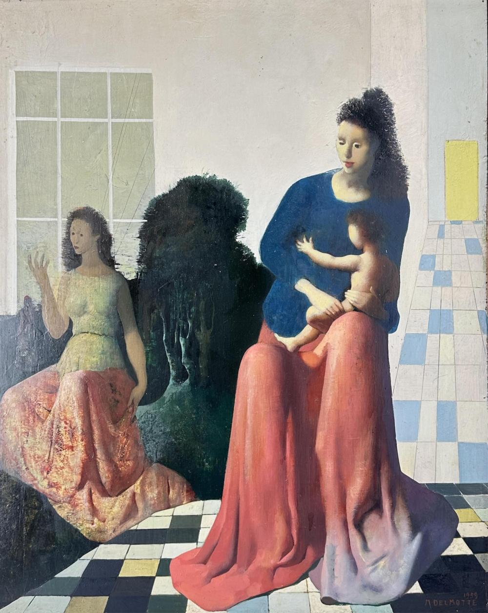 Marcel Delmotte - Jeune mère et son enfant 1959