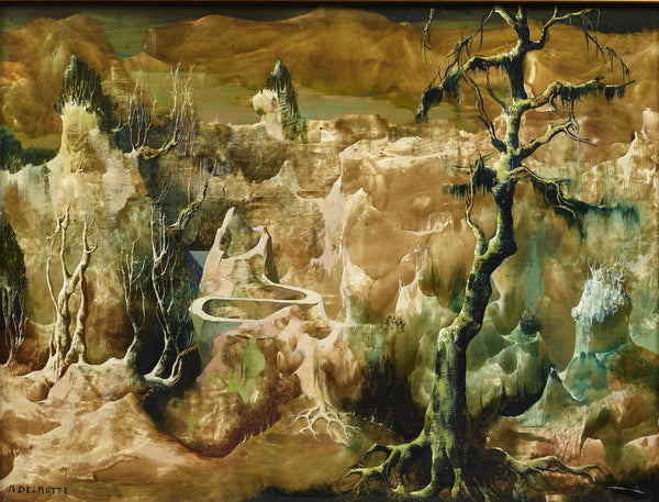 Marcel Delmotte - Composition Paysage, 1973