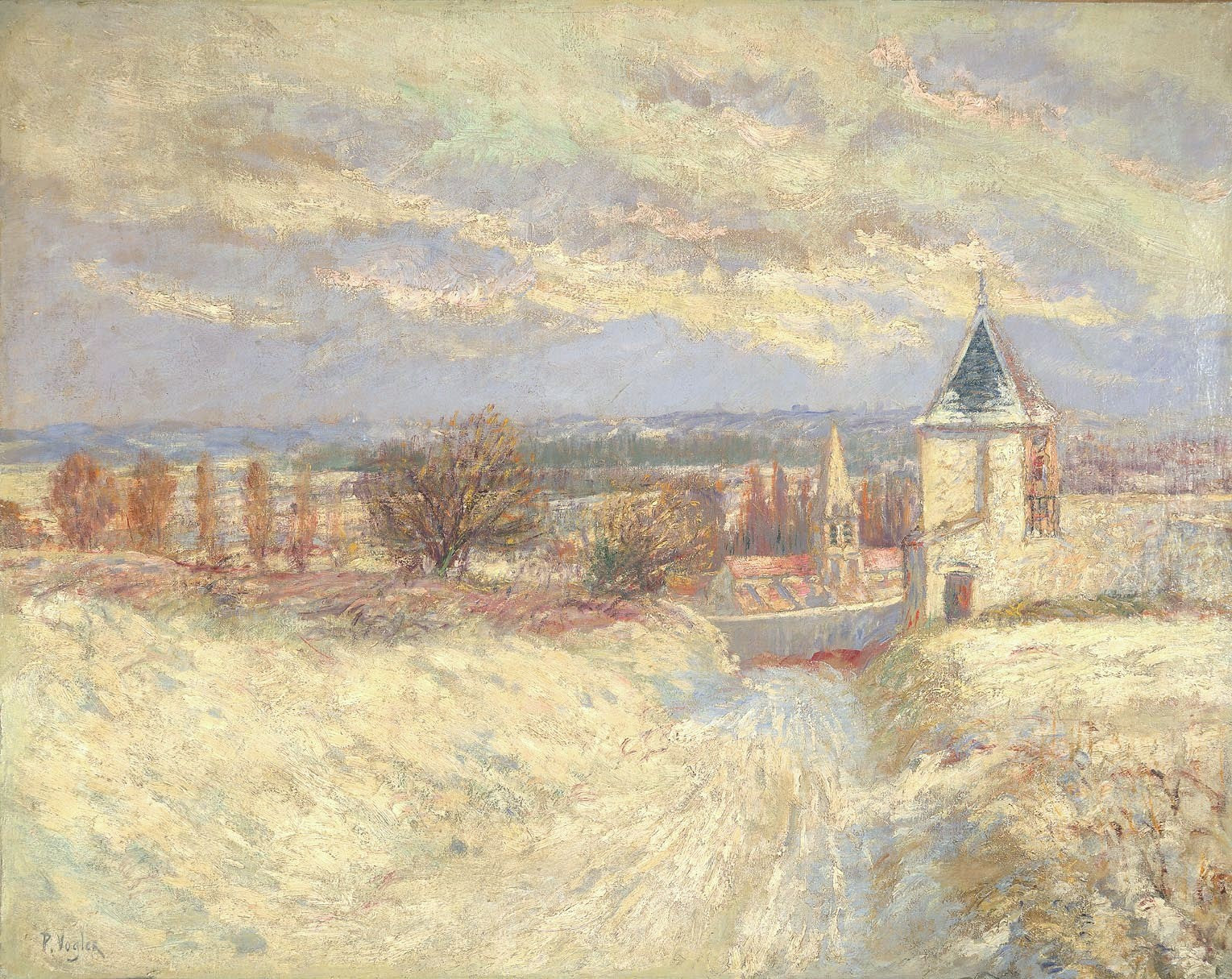 Paul Vogler - Snowy road in Winter light