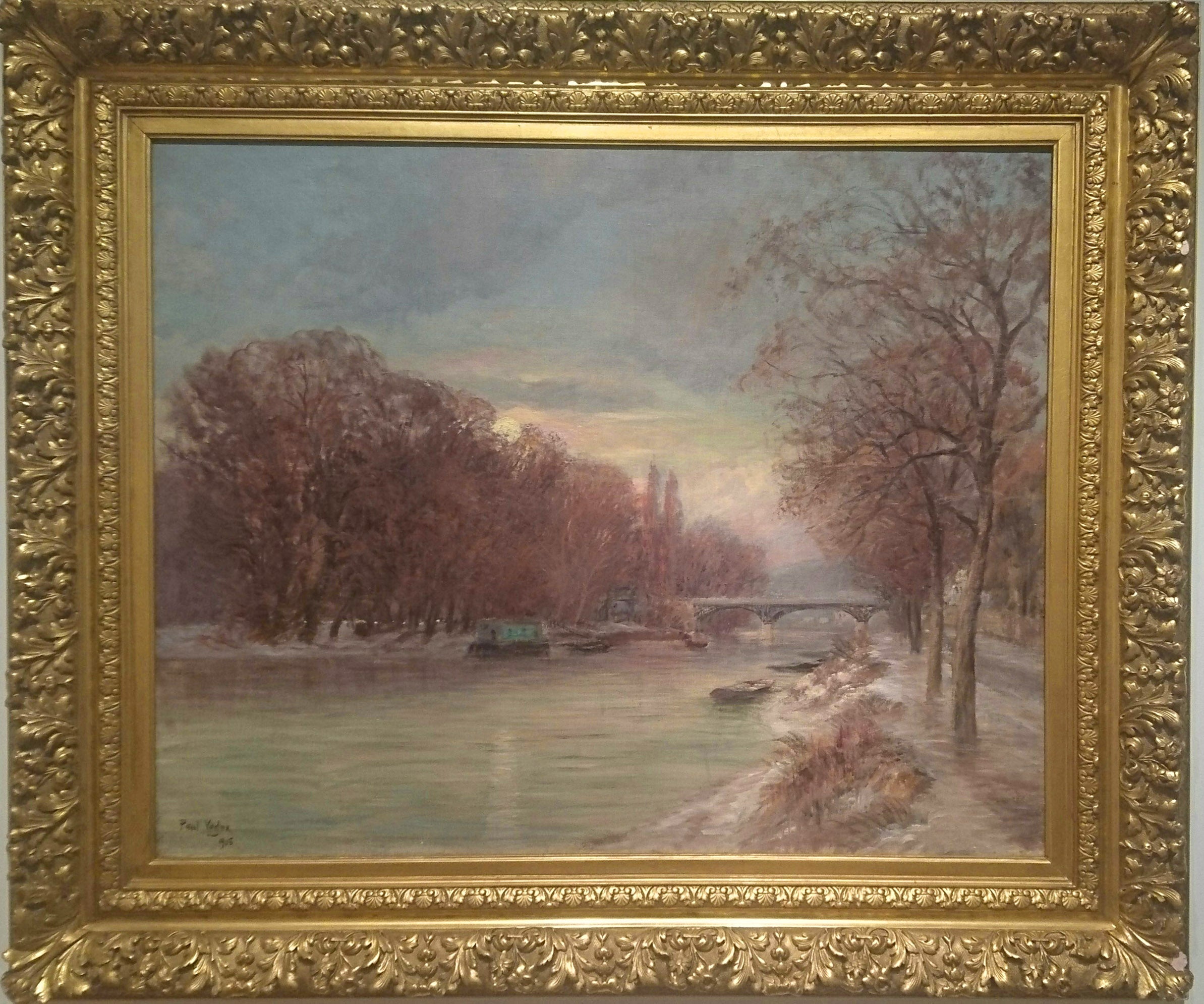 Paul Vogler - Niege au bord de la Seine